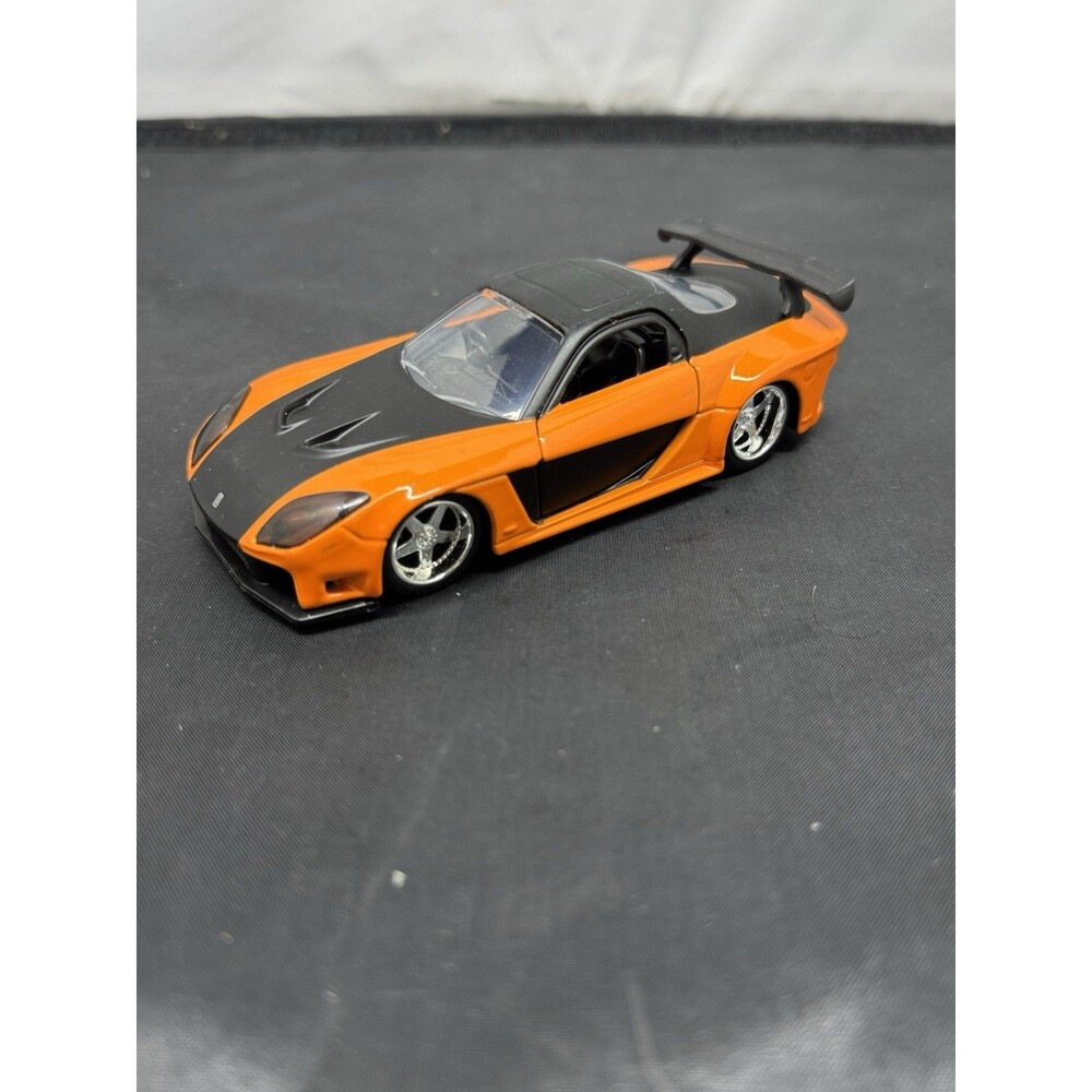 Fast & Furious Han's Mazda RX-7 Orange Black Diecast Toy Jada 1:32 Scale 30736